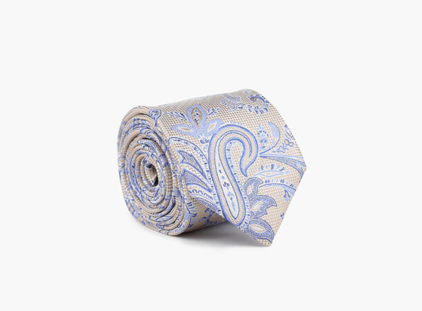 NOHR Magnus Silk Tie 7,6 cm Sand 13 