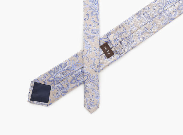 NOHR Magnus Silk Tie 7,6 cm Sand 13 