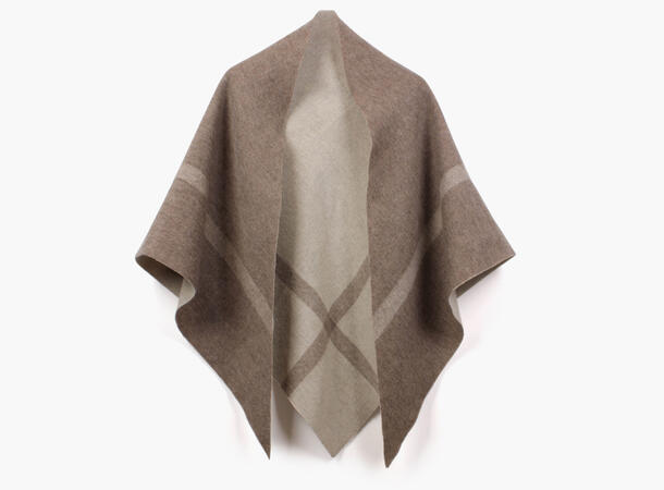 NOHR Nina Double Sided Wool Shawl Beige 15 