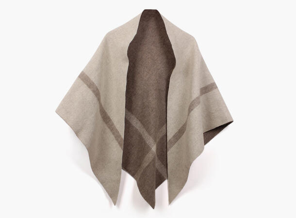NOHR Nina Double Sided Wool Shawl Beige 15 