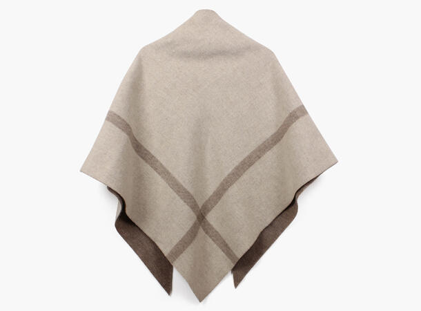NOHR Nina Double Sided Wool Shawl Beige 15 