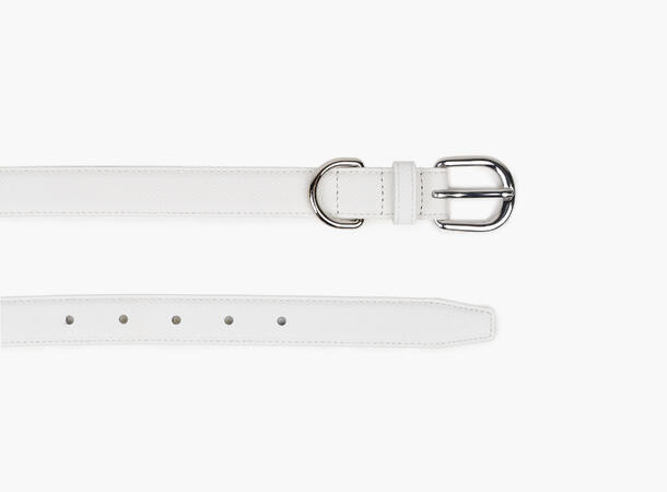 NOHR Signe Belte i Skinn Offwhite 11 80 cm 