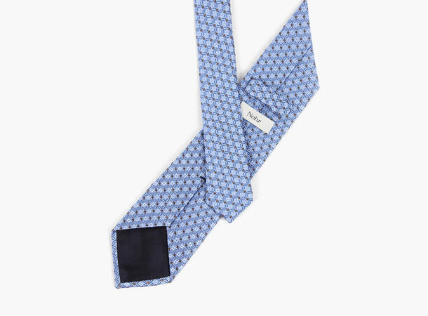 NOHR Silkeslips Don Lyseblå Rutemønstret 71 Light blue 