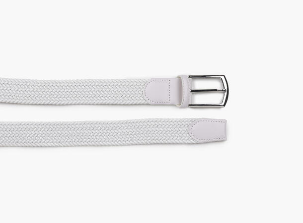 NOHR Tim Ensfarget Strikkbelte Hvit 01 95 cm 