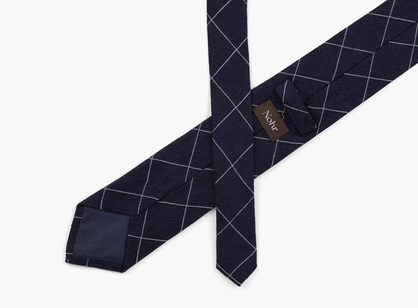 NOHR Tobias Tie 7,6 cm Marine blå 79 