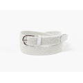 MANZINI Ensfarget Strikkbelte 01 White