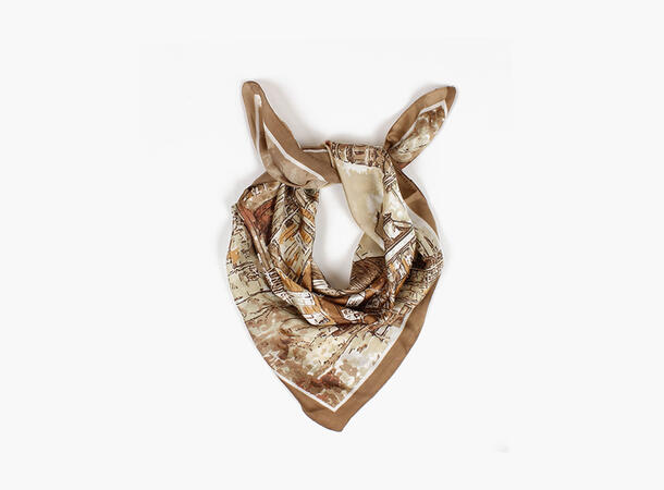 MANZINI Hometown Scarf 70 x 70 cm 19 Brown 