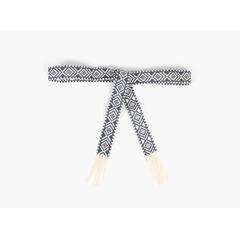 MANZINI Knytebelte med Frynser 79 Navy