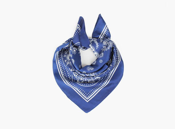 MANZINI Myk Bandana 70 x 70 cm Marine blå 79 