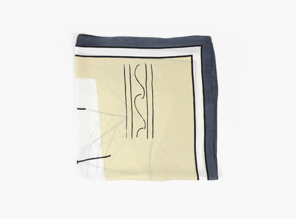 MANZINI Postkort Skjerf 70 x 70 cm Gul 25 