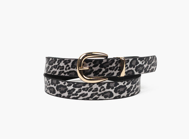 MANZINI Shiny Leopard Belte 06 Grey 