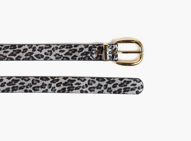MANZINI Shiny Leopard Belte 06 Grey 