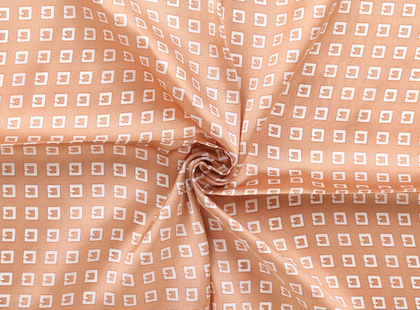 MANZINI Skjerf Diamantmønster 70 x70 cm Brun 19 