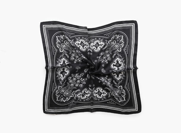 MANZINI Skjerf Paisley Sort 09 