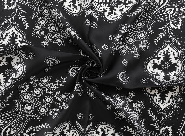 MANZINI Skjerf Paisley Sort 09 