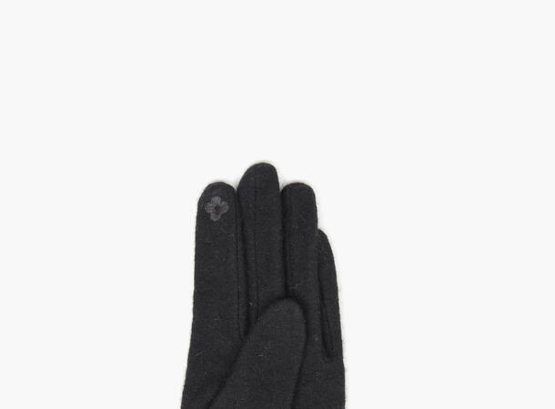 MANZINI Touch Gloves Leather Bow 09 Black 
