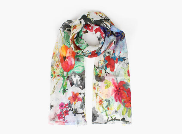 MONTECRISTO 100 % linnen scarf 50x180 cm 45 Red 