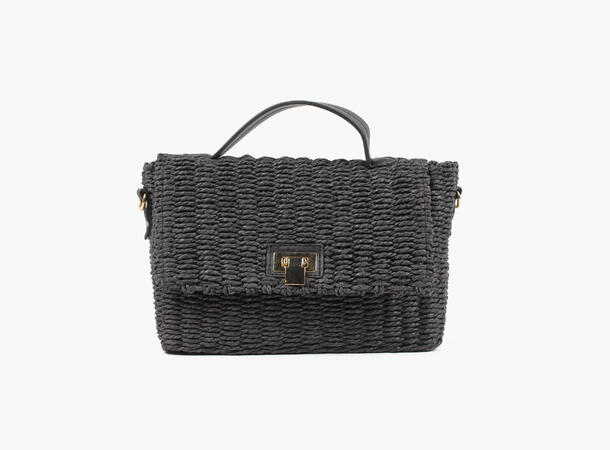 MONTECRISTO Albero Straw Cross Body Bag 09 Black 