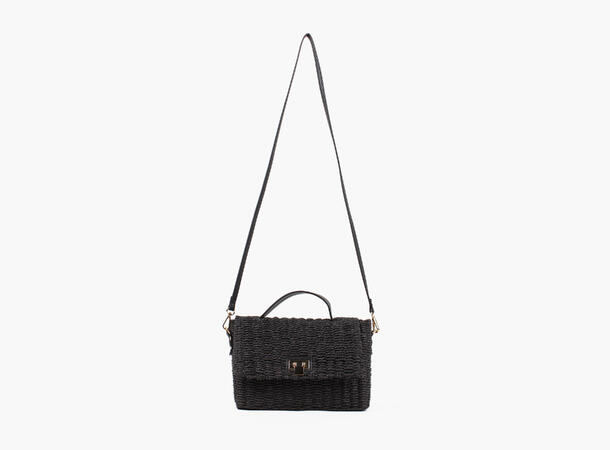 MONTECRISTO Albero Straw Cross Body Bag 09 Black 