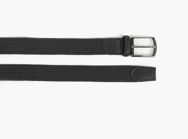 MONTECRISTO Storm Ensfarget Strikkbelte 09 Sort 90 cm 