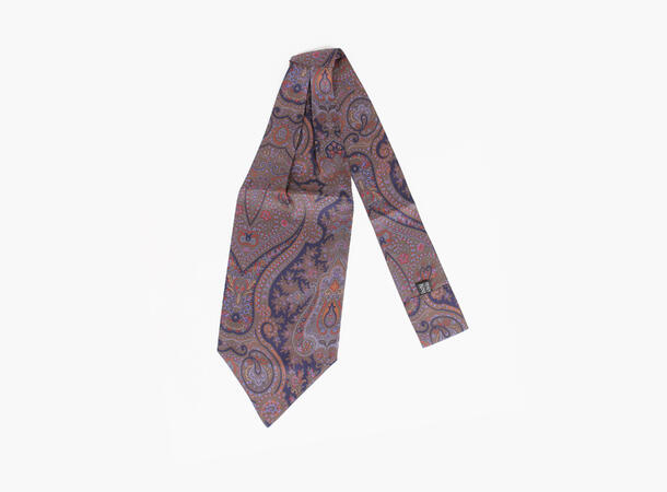 Manzini 100% silk printed silk Ascot 79 Navy 