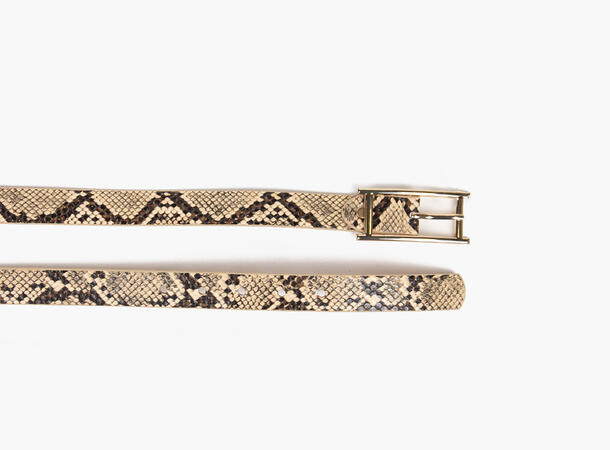 Manzini belt-snake and gold buckle 2124 15 Beige 