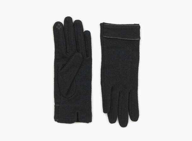 Manzini glove with leather lining AW23 09 Black 