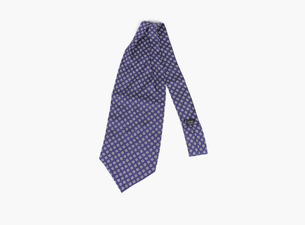 Montecristo 100% silk printed silk Ascot Marine blå 79 