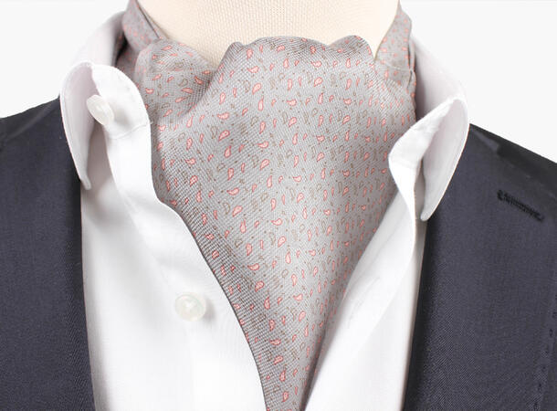 Montecristo 100% silk printed silk Ascot Grå 05 