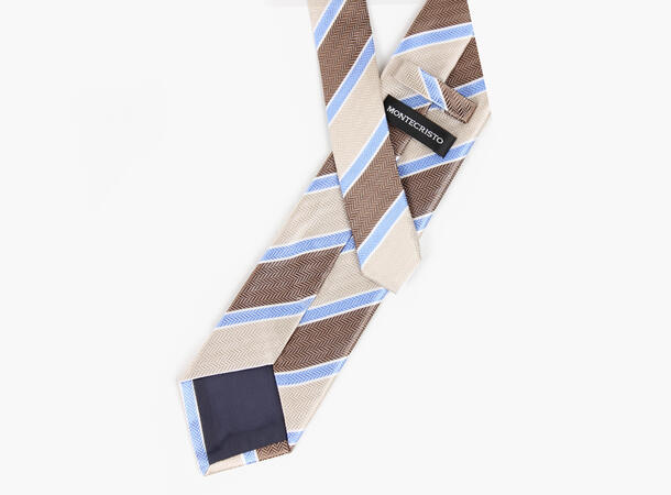 Montecristo woven tie 7,6 cm Beige 15 