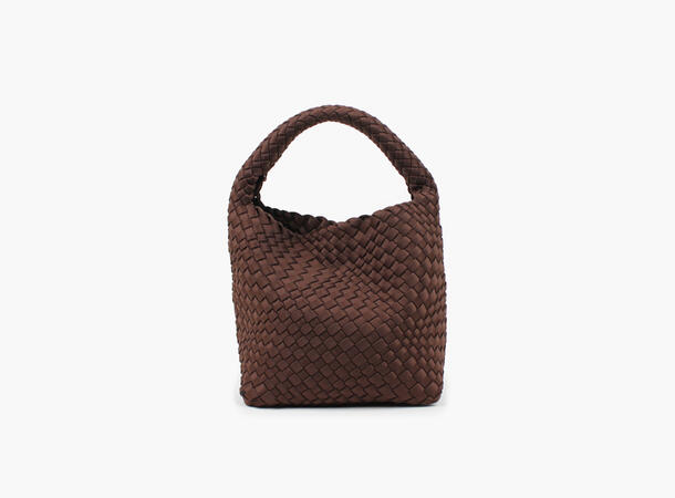 NOHR Annabel Neoprene Bucket Bag Small Mørk brun 19 
