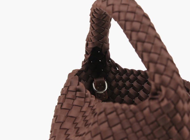 NOHR Annabel Neoprene Bucket Bag Small Mørk brun 19 