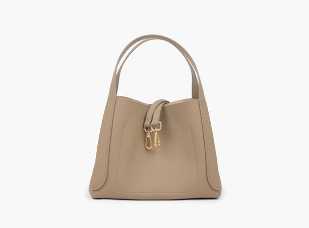 NOHR Ella Leather Tote Small Taupe 14 