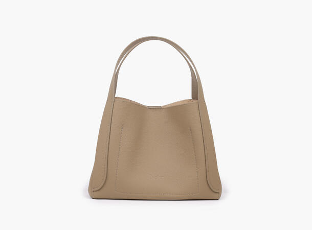 NOHR Ella Leather Tote Small Taupe 14 