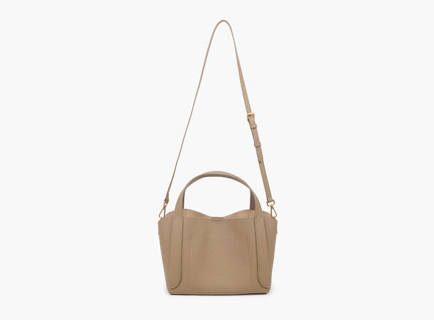 NOHR Ella Leather Tote Small Taupe 14 