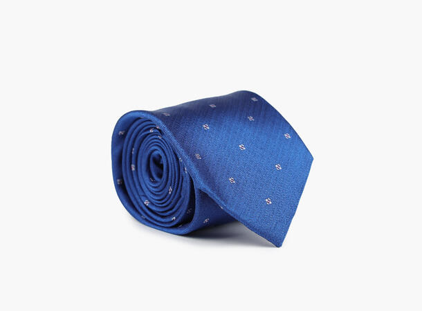 NOHR Even Silk Tie 7,6 cm Blå 75 
