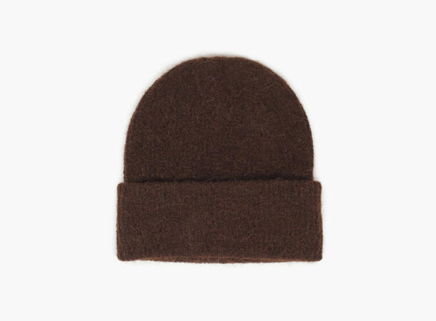 NOHR Gabriella Wool Mohair Beanie Mørk brun 19 