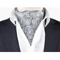 NOHR Jens Paisley Silk Ascot Lys grønn 81