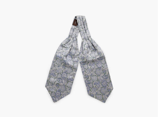 NOHR Jens Paisley Silk Ascot Lys grønn 81 