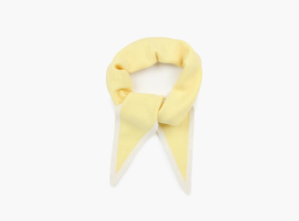 NOHR Lara Duo Wool Cashmere Triangle Lys gul 21 