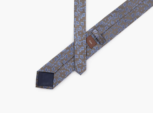 NOHR Leander Silk Tie 7,6 cm Brun 19 