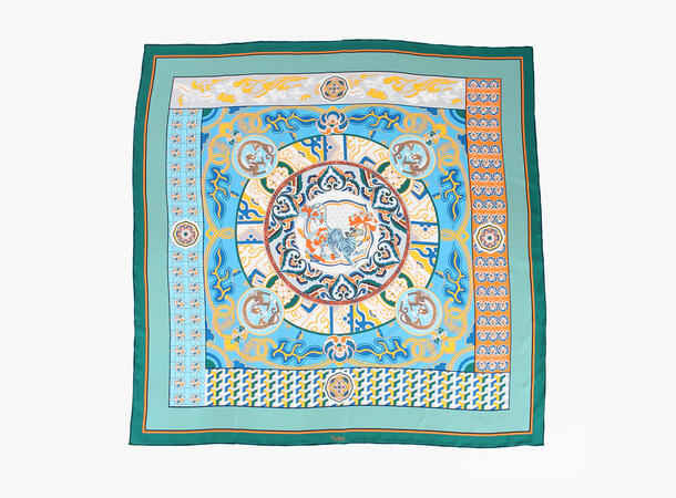 NOHR Martha Silkeskjerf 65 x 65 cm Grønn 85 