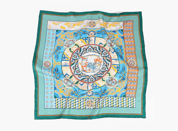 NOHR Martha Silkeskjerf 65 x 65 cm Grønn 85 