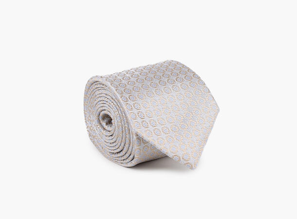 NOHR Max Silk Tie 7,6 cm Sand 13 