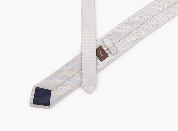 NOHR Max Silk Tie 7,6 cm Sand 13 