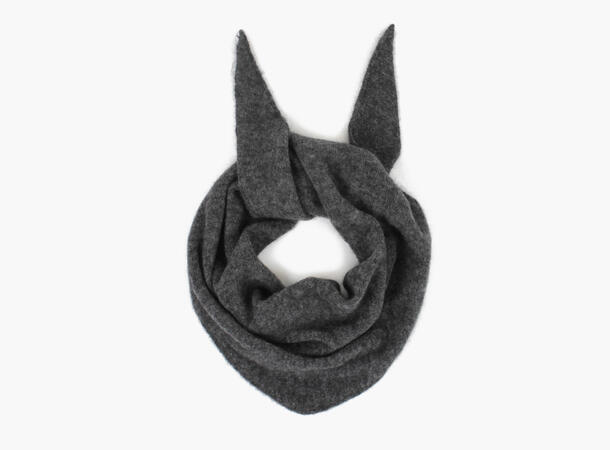 NOHR Mohair Triangel Skjerf Kullgrå 08 