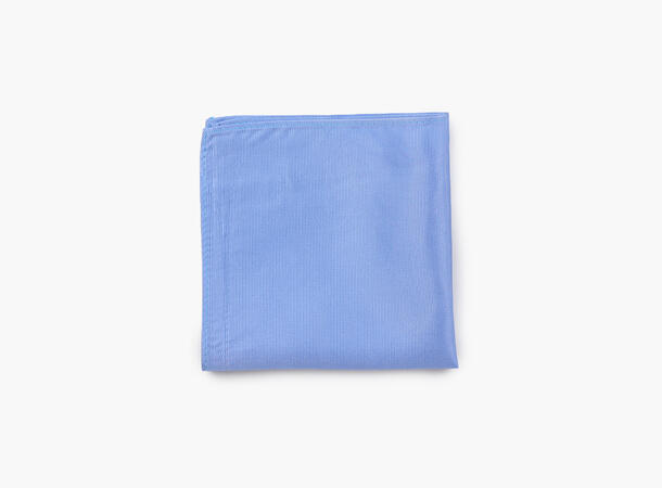 NOHR Skara Solid Silk Pocket Square Lys blå 71 