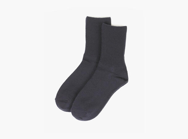 Ullsokker i Klassisk Rib 2pk Navy blå 79 Navy 