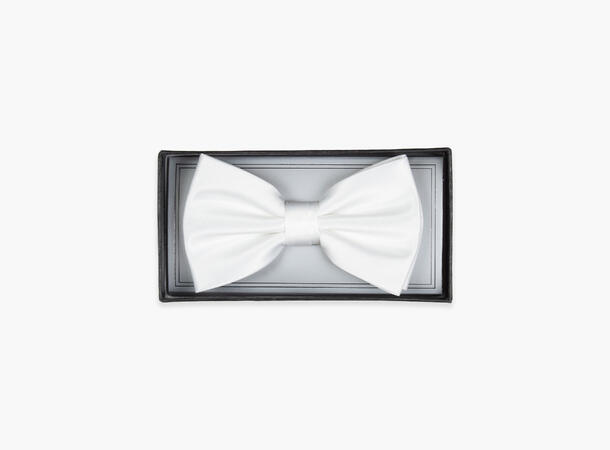 Bowtie flat end White bowtie 