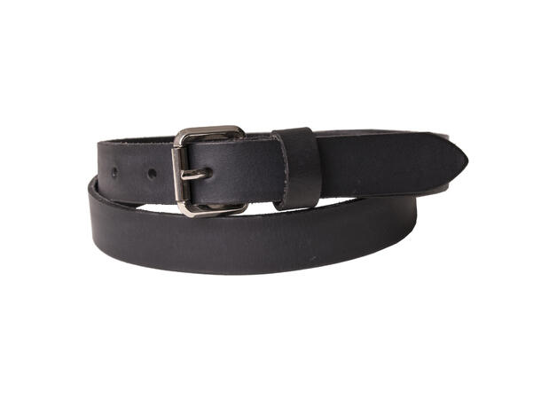 MANZINI JEANS BELT 2.5CM SILVER BUCKLE 09 Black 